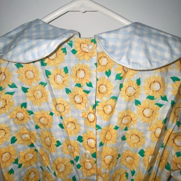 Vintage Polly Finders Girls Sunflower Dress Size 6 Good Condition - Picture 8 of 8